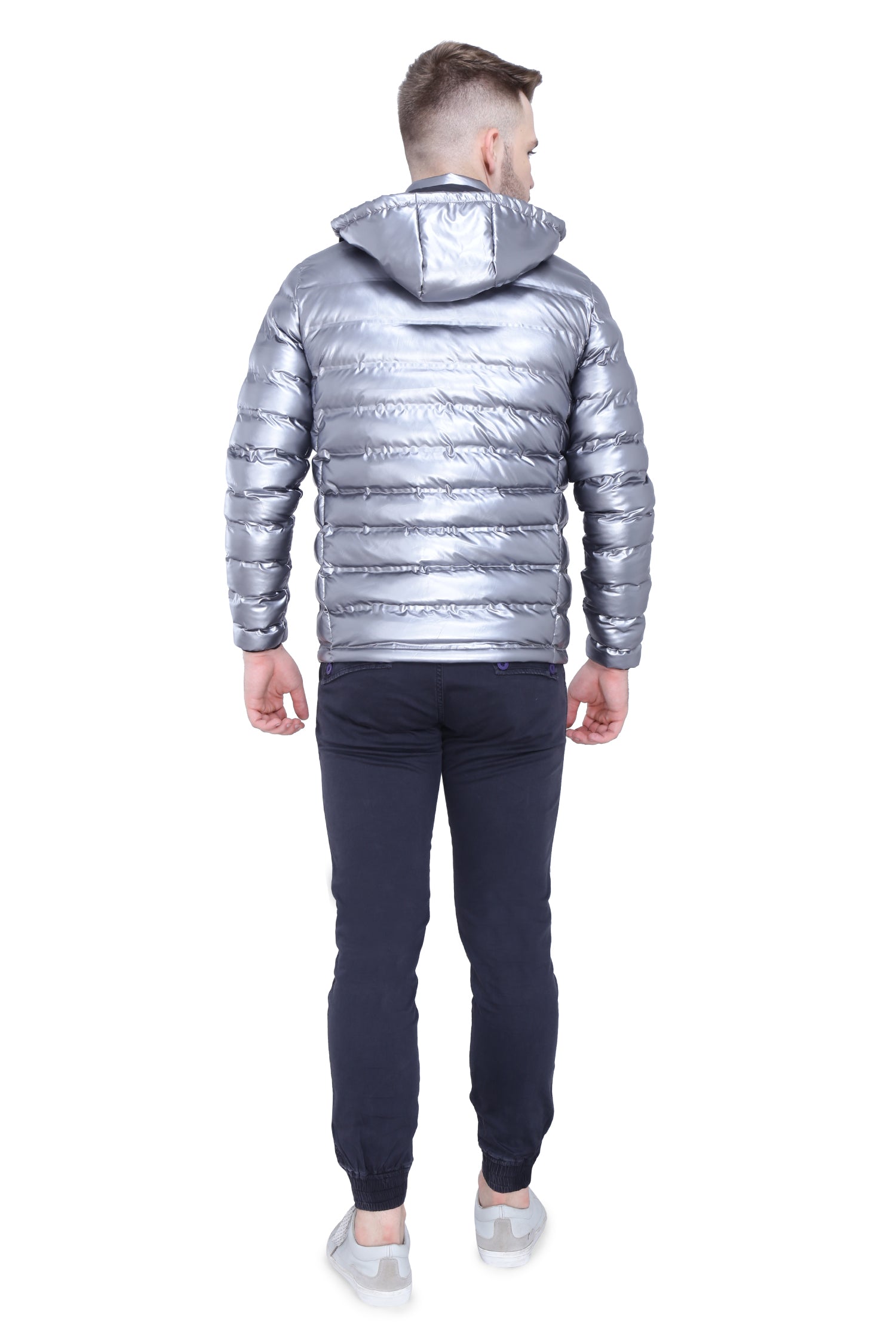 Mettalic Silver Detachable Hood