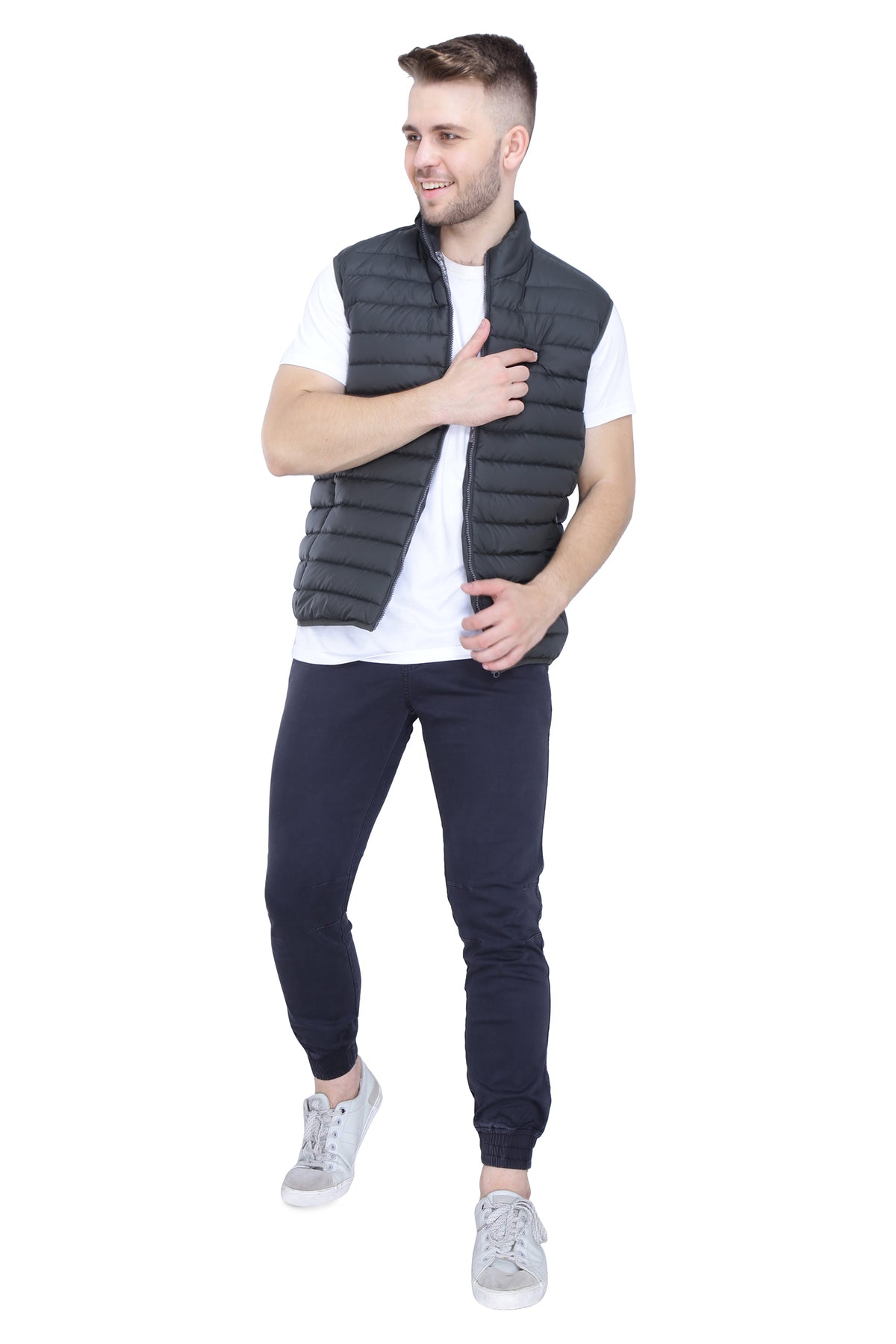 Midnight Black Sleeveless Vest