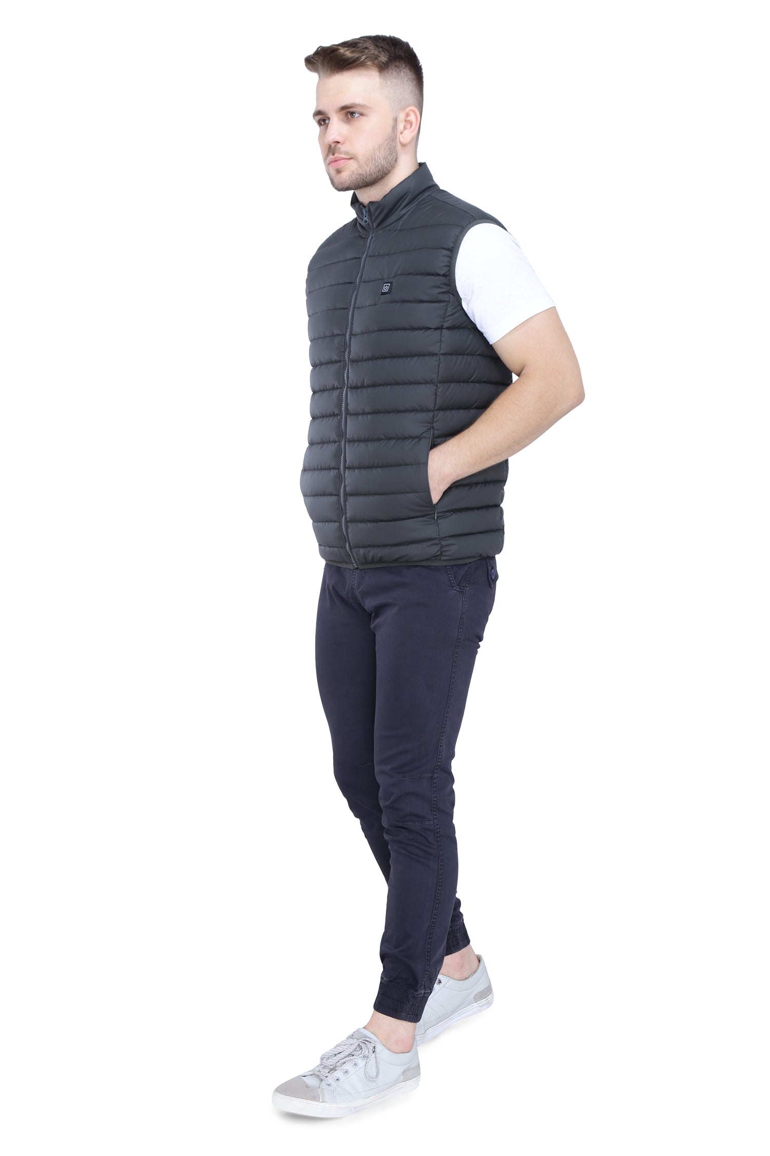 Midnight Black Sleeveless Vest